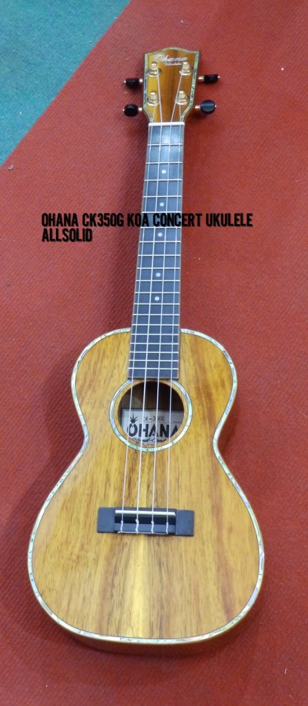 OHANA CK350G KOA CONCERT UKULELE ALLSOLID